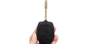 Új, utángyártott, Három gombos, 433 MHz-es távirányító és nyers kulcs Ford 1233541