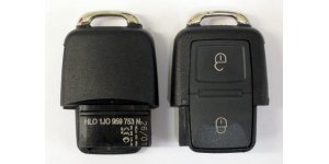 Vw Skoda Seat Bicskakulcs ház + elektronika 3 gombos 1J0959753N