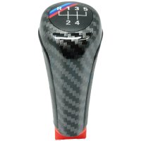 Bmw Váltógomb 5+R 25112229443 műanyag, bőr, fekete, Carbon