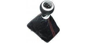 Audi A3 A4 A5 A6 Q5 Váltószoknya Váltógomb 6+R 8V0863278 Bársony, fekete, króm