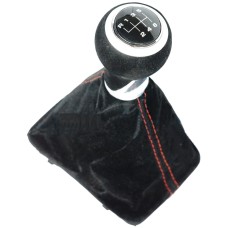 Audi A3 A4 A5 A6 Q5 Váltószoknya Váltógomb 6+R Bársony, fekete, króm
