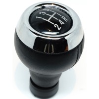 Mini Váltógomb 5+R Jobbra Lent (R56, R57, R58, R55, R60, R59) - Műbőr, Fekete-Króm, 2006-2015