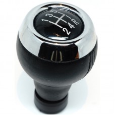 Mini Váltógomb 5+R Jobbra Lent (R56, R57, R58, R55, R60, R59) - Műbőr, Fekete-Króm, 2006-2015
