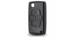 Bicskakulcs 4 gombos VA2 Citroen C2 C3 C4 C5 Peugeot 1007