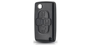Bicskakulcs 4 gombos VA2 Citroen C2 C3 C4 C5 Peugeot 1007-hez