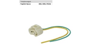 HB4 HIR2 PX22d Izzófoglalat Kábellel – 9006 9012 HIR2 Fényszóró Csatlakozó